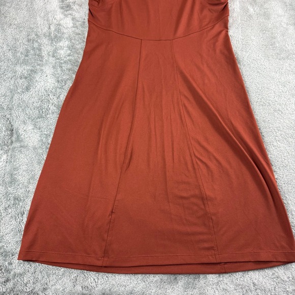 Arcteryx Womens S P Rust Orange Sleeveless V Neck Athletic Dress Zip Pocket - Picture 11 of 12